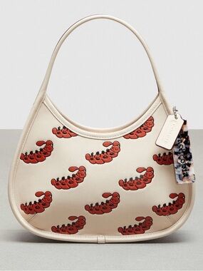 NWT Coach Ergo Bag In Coachtopia Leather With Sleepy Caterpillar Print